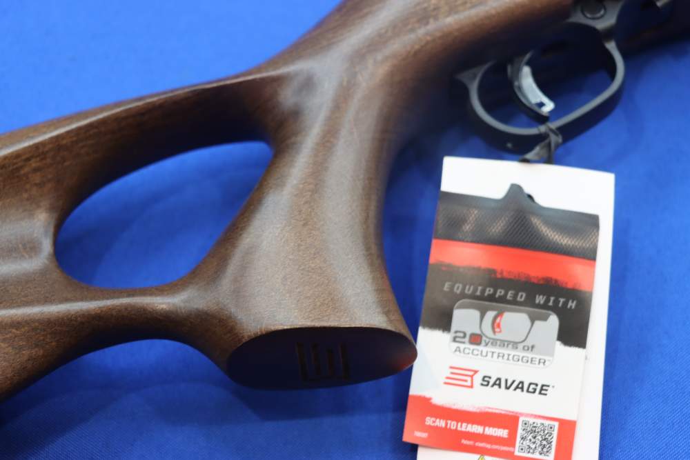 Savage Arms Model A22 TIMBER Rifle 22LR 18" Threaded Thumbhole Wood 47247 -img-3