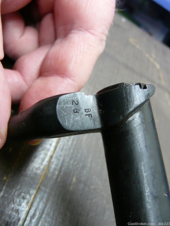 US M1903 Springfield Bolt Body w/ milled Extractor Collar  (823-88)-img-1
