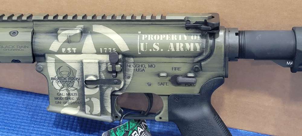 Black Rain Ordnance SPEC15 Army 250TH Custom 5.56 NATO/223 Rem 16" Threaded-img-16