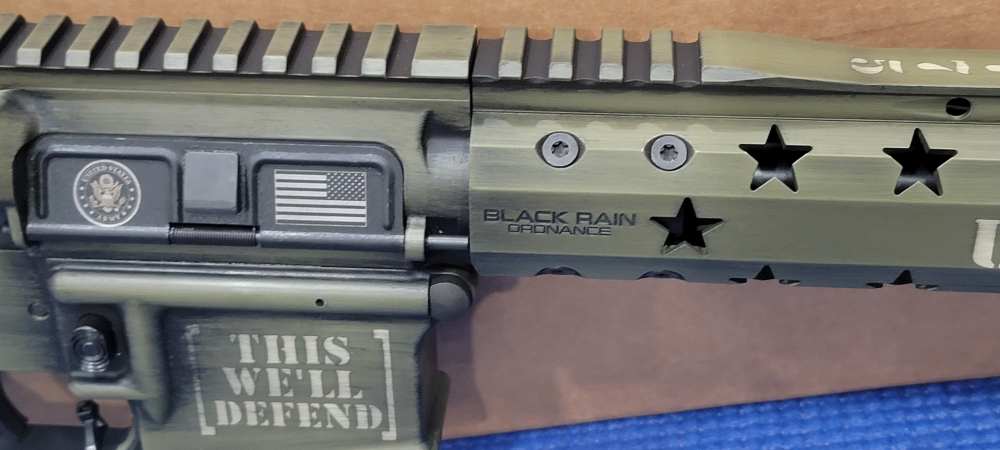 Black Rain Ordnance SPEC15 Army 250TH Custom 5.56 NATO/223 Rem 16" Threaded-img-5