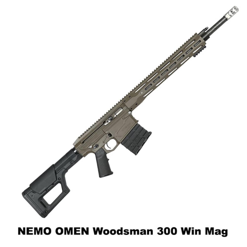 NEMO ARMS OMEN WOODSMAN 20" .300 WIN MAG RIFLE PATRIOT BROWN (OMENWM-CF20)-img-0