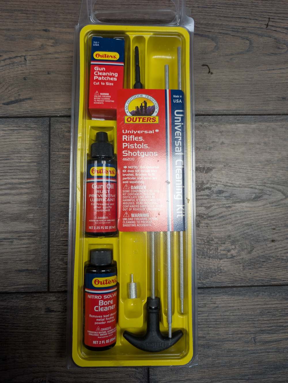 Outers Universal Rifle and Pistol Cleaning Kit NIB-img-0