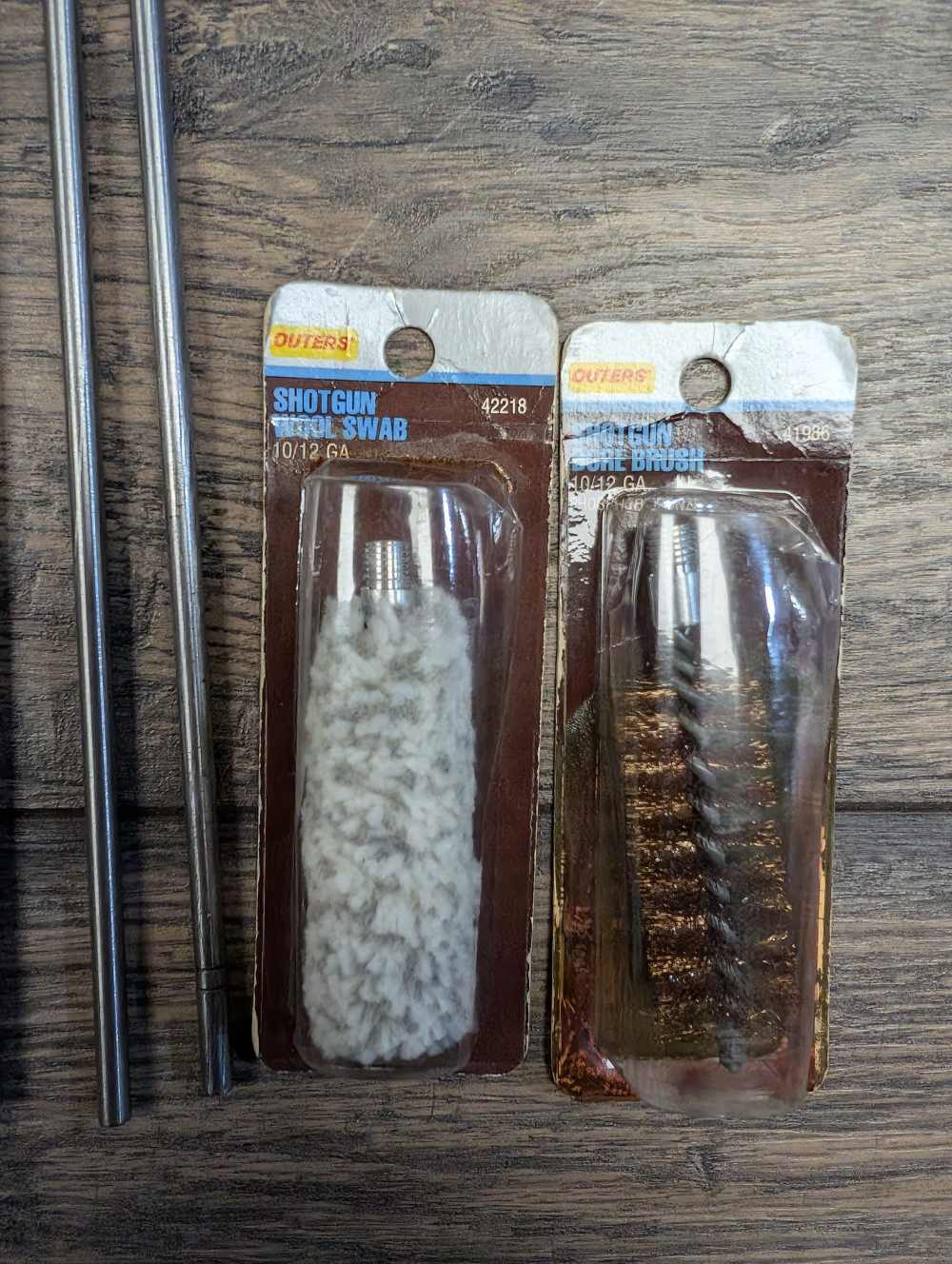 Hoppes 3 Piece Cleaning Rod and Bore Brush / Wool Swab-img-1