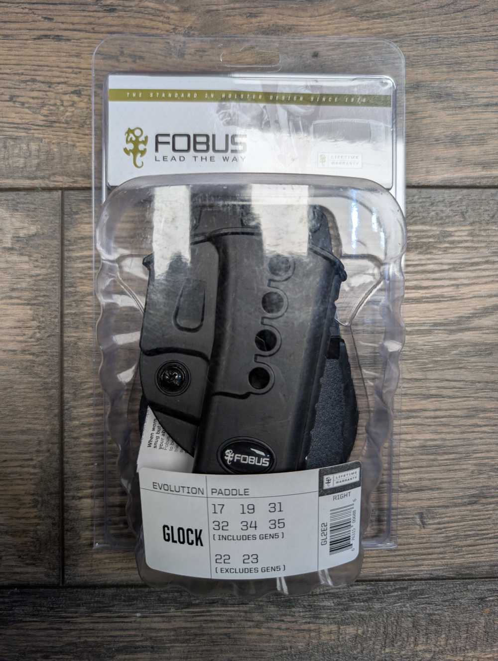 Fobus Evolution Paddle Holster GL2E2 Right Glock NEW-img-0