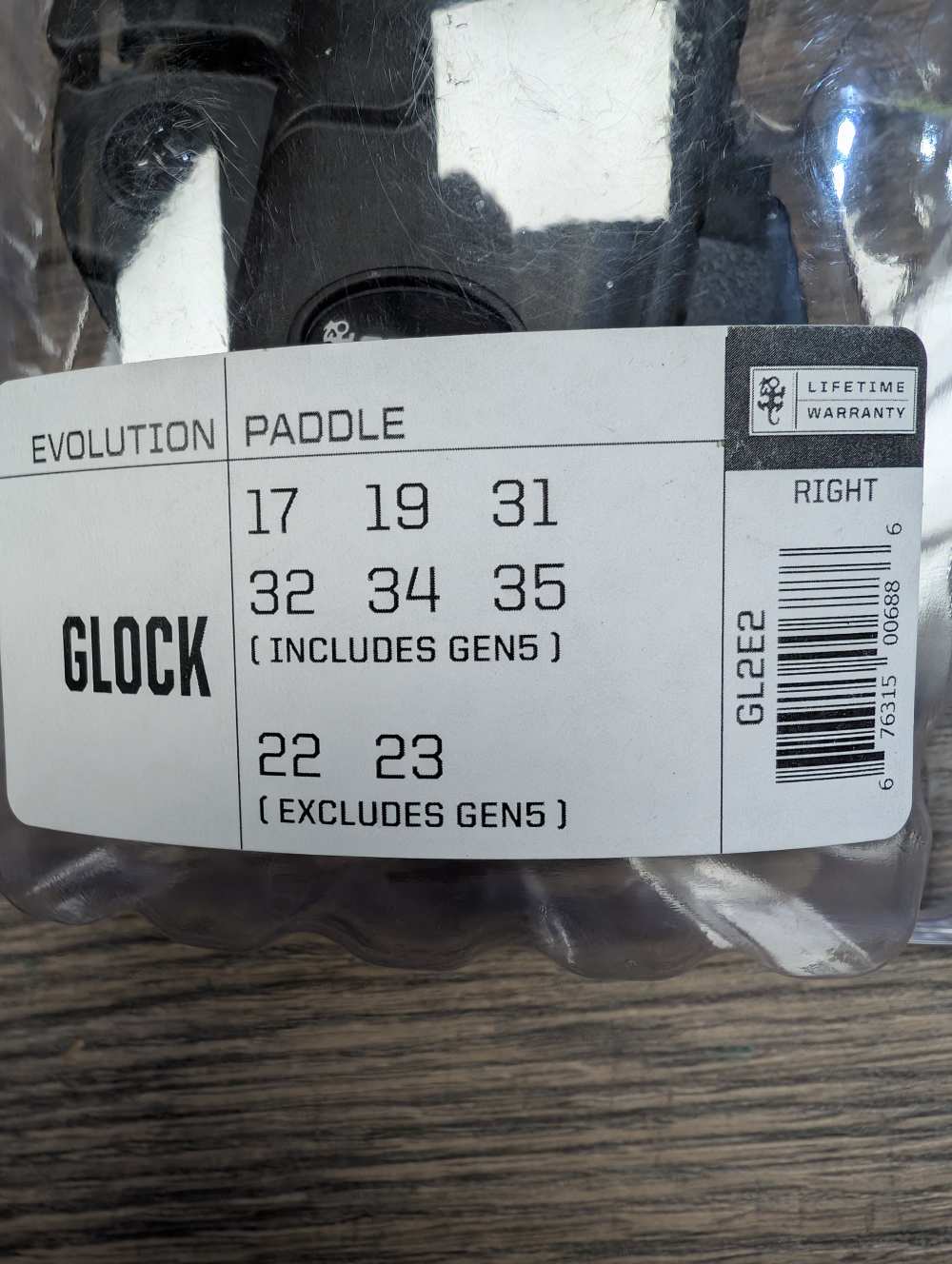 Fobus Evolution Paddle Holster GL2E2 Right Glock NEW-img-2