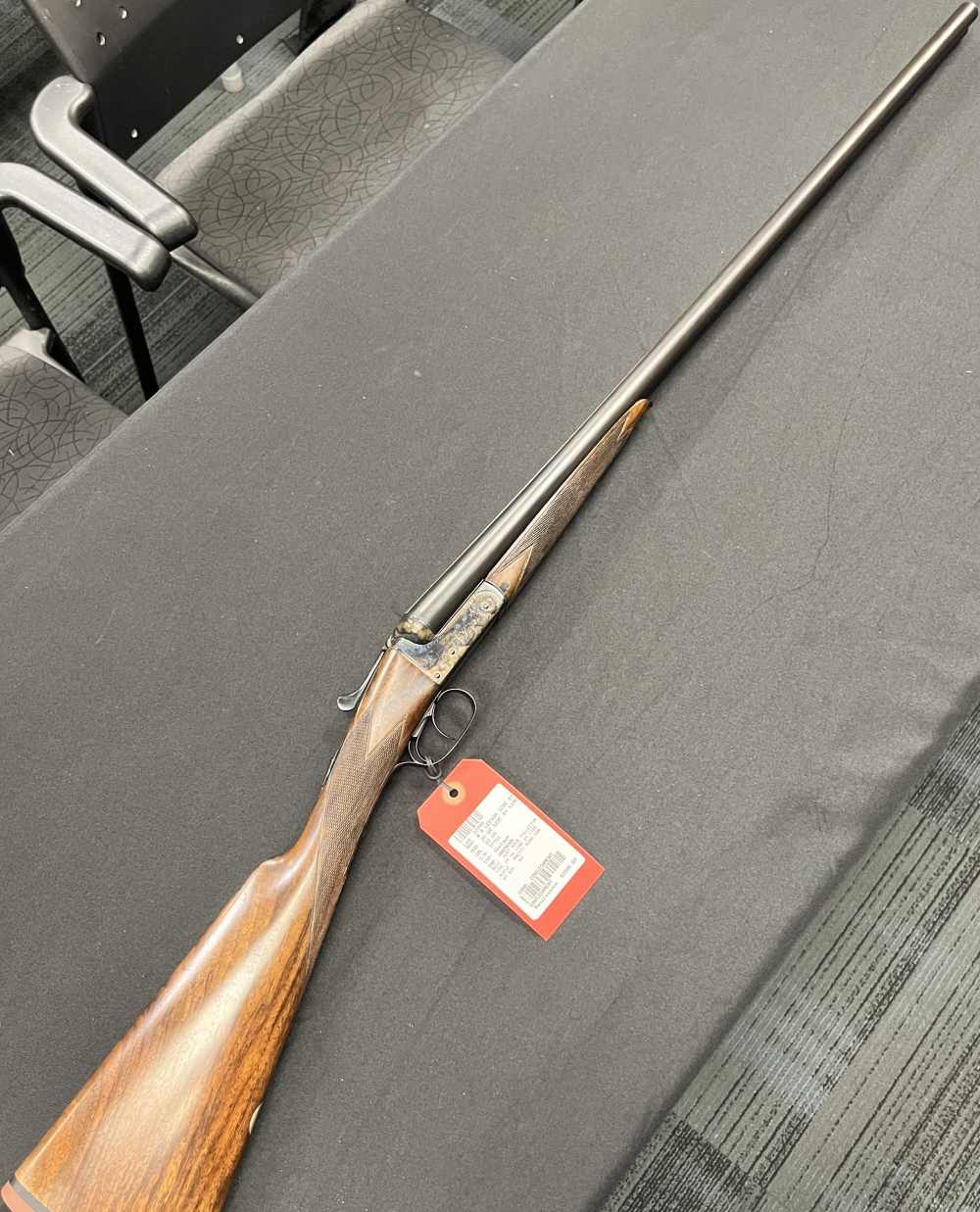 USED BEAUTIFUL W.R. LEESON 20G SIDE BY SIDE SHOTGUN - 28'' BARREL-img-0