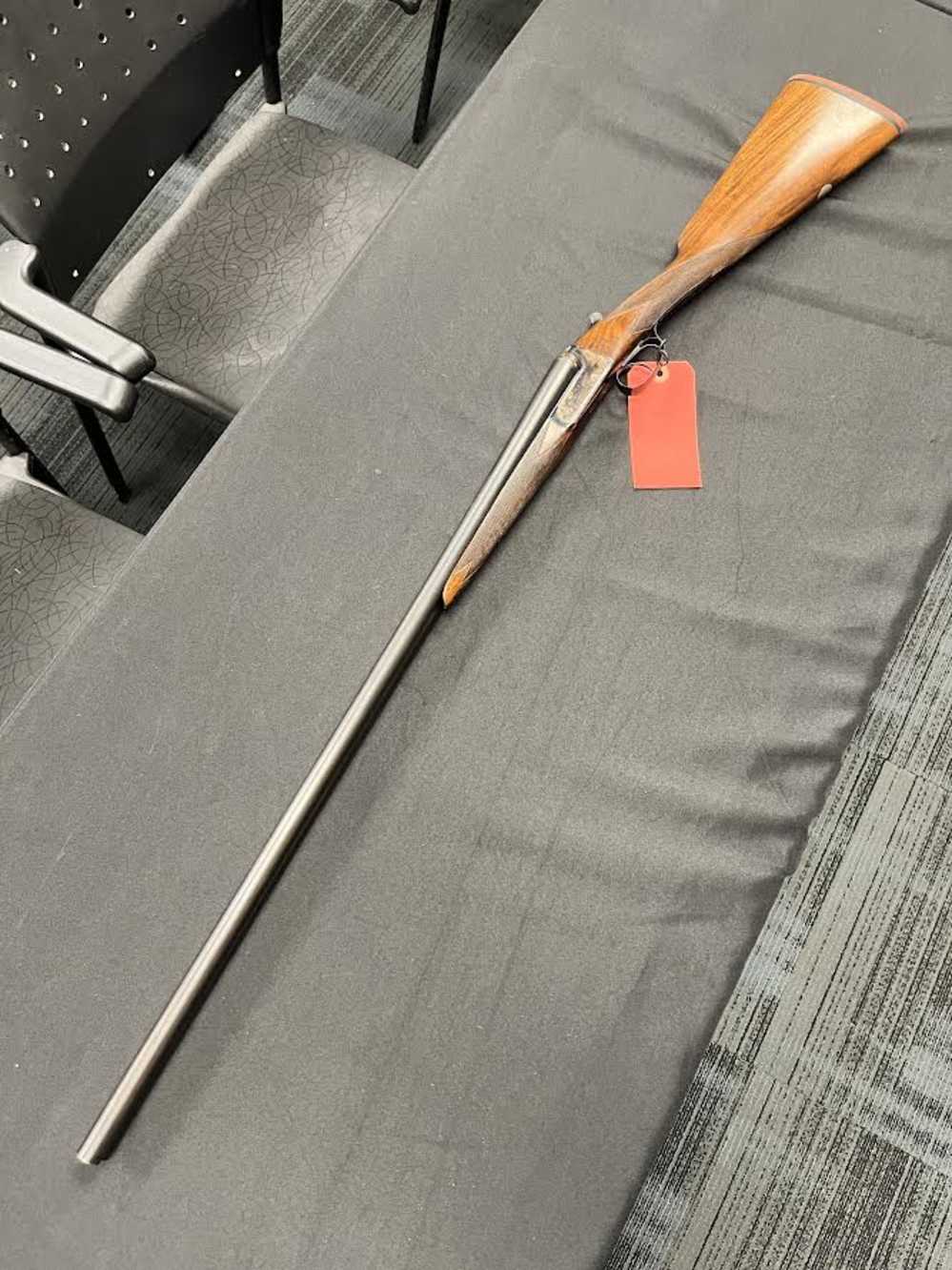 USED BEAUTIFUL W.R. LEESON 20G SIDE BY SIDE SHOTGUN - 28'' BARREL-img-1