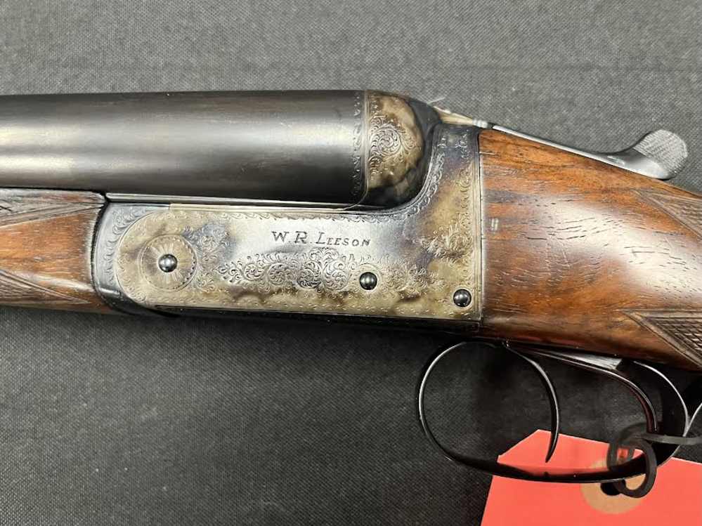 USED BEAUTIFUL W.R. LEESON 20G SIDE BY SIDE SHOTGUN - 28'' BARREL-img-3