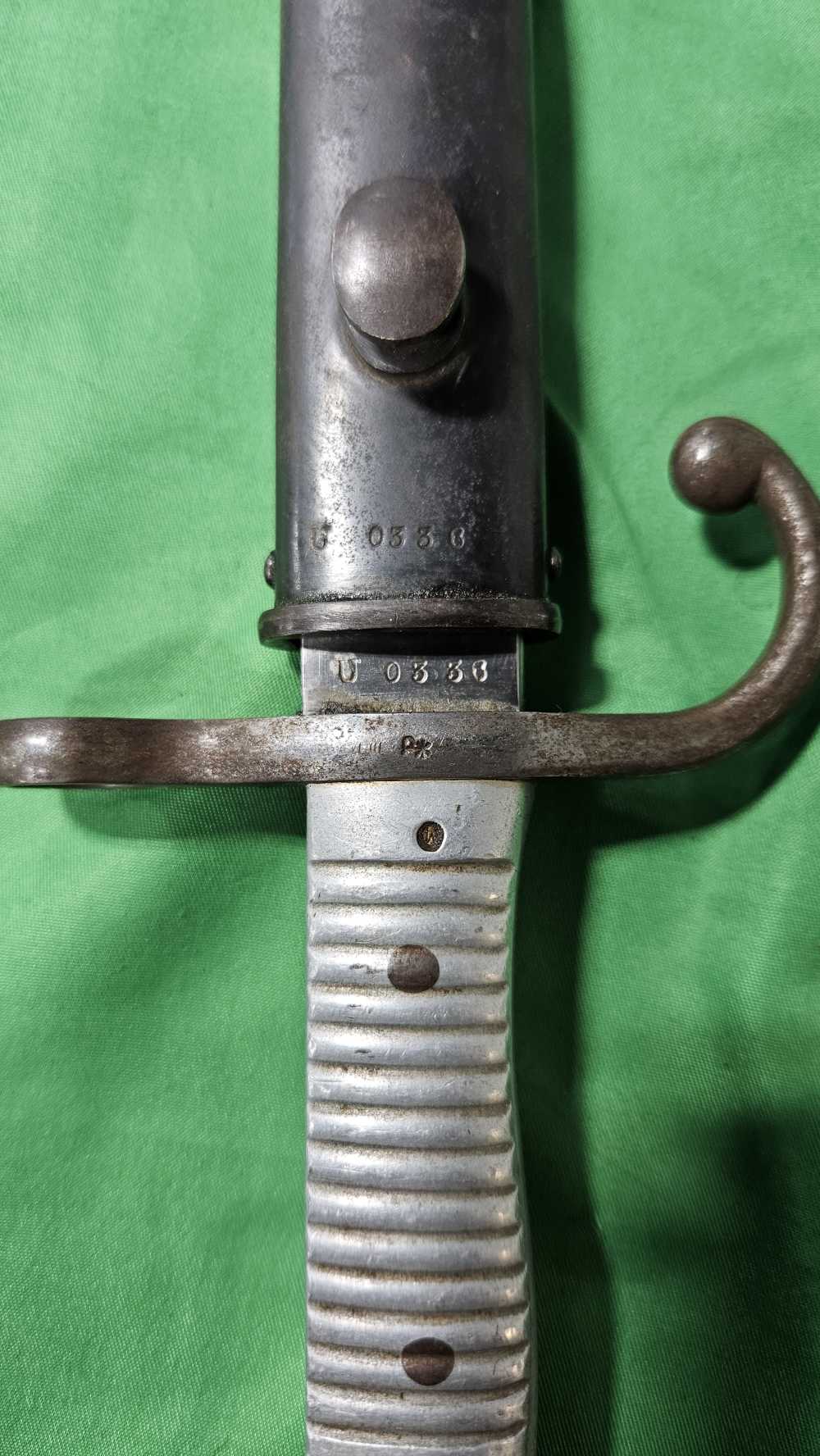 1891 MAUSER BAYONET W/SCABBARD-img-3