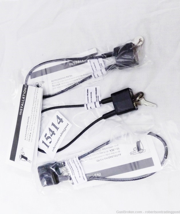 12 Allen 15 in  Cable Gun Locks 2 Keys Bicycles $3 ea Free Ship -img-1