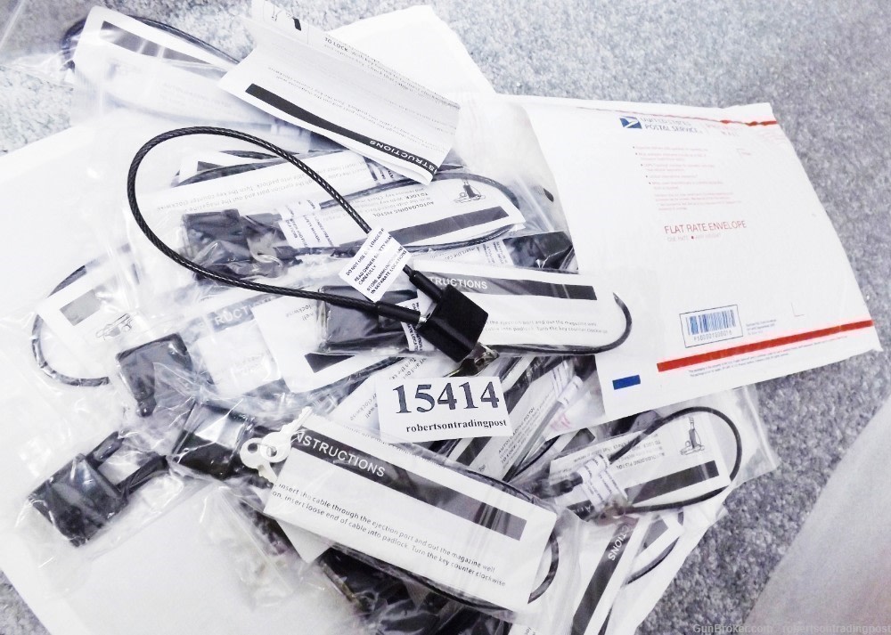 12 Allen 15 in  Cable Gun Locks 2 Keys Bicycles $3 ea Free Ship -img-0