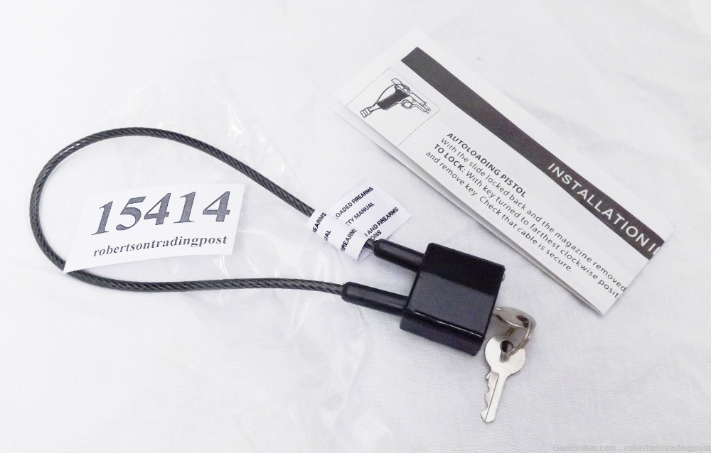 12 Allen 15 in  Cable Gun Locks 2 Keys Bicycles $3 ea Free Ship -img-2