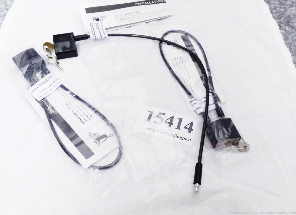 12 Allen 15 in  Cable Gun Locks 2 Keys Bicycles $3 ea Free Ship -img-9