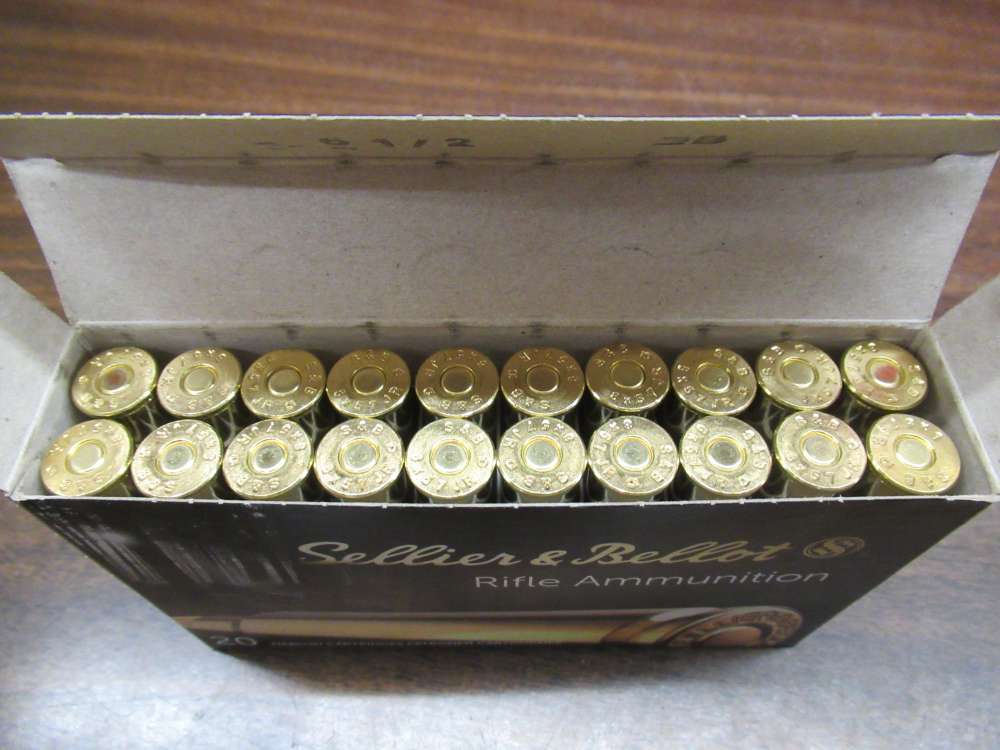 80RDs S&B Sellier & Bellot 8x57 JR 8mm Rim Mauser 196 GR SP Ammo Ammunition-img-5