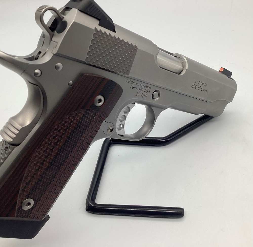 Ed Brown Custom 1911 Executive Commander, .45 ACP, Stainless, OG Soft Case-img-6