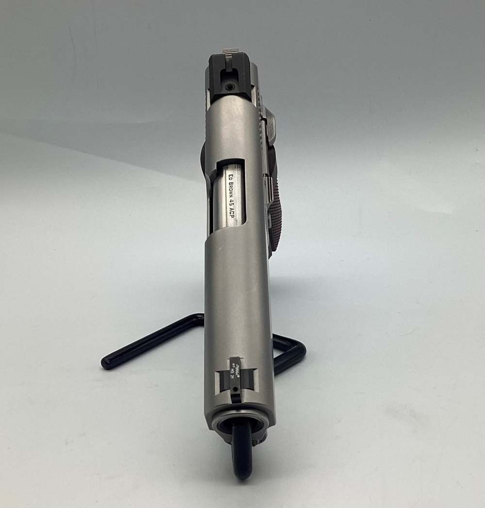 Ed Brown Custom 1911 Executive Commander, .45 ACP, Stainless, OG Soft Case-img-3