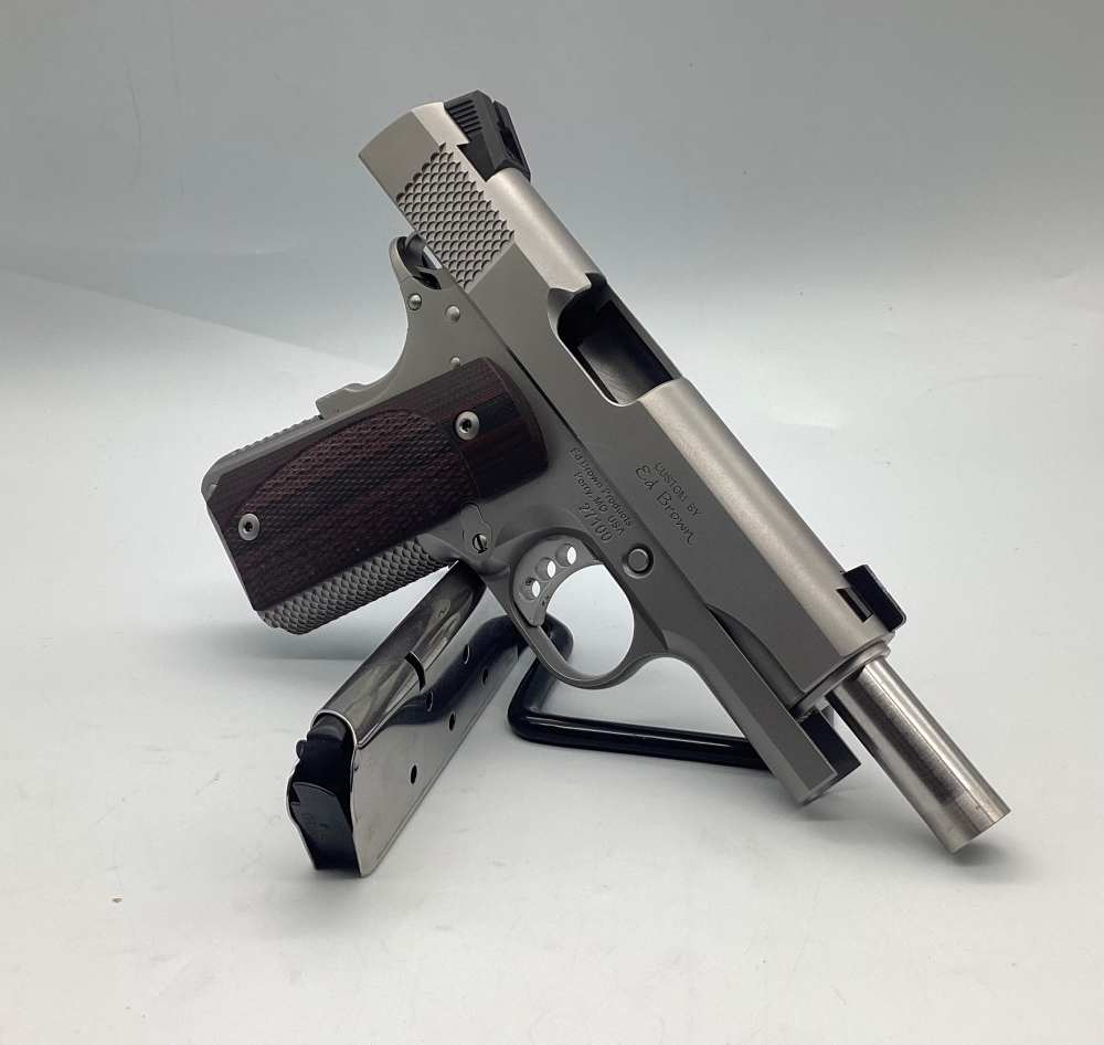 Ed Brown Custom 1911 Executive Commander, .45 ACP, Stainless, OG Soft Case-img-8