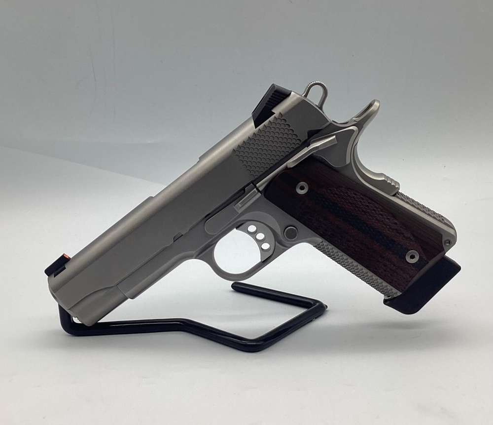 Ed Brown Custom 1911 Executive Commander, .45 ACP, Stainless, OG Soft Case-img-2