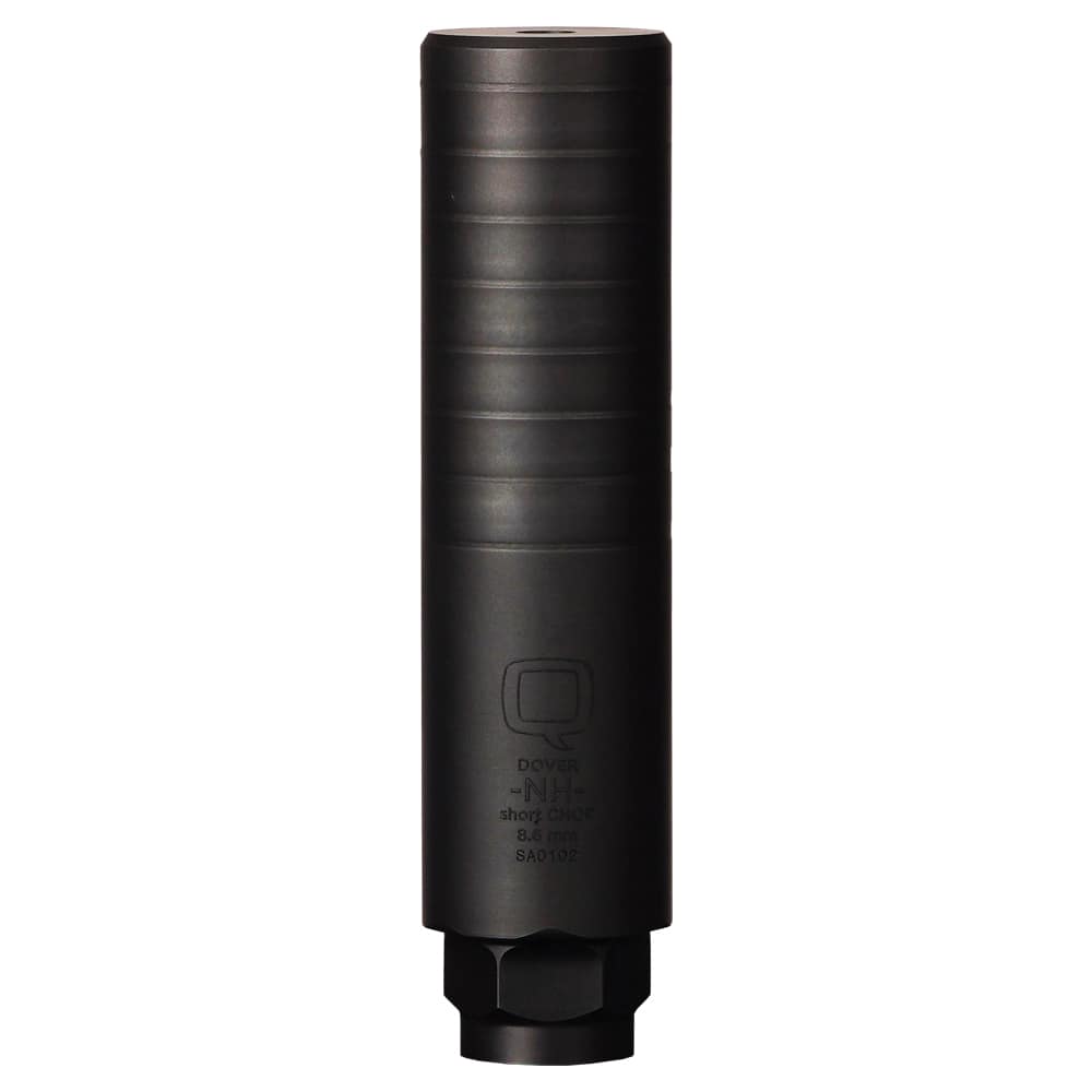 Q Short Chop - 8.6mm Suppressor - Rear End Mount - Black-img-0