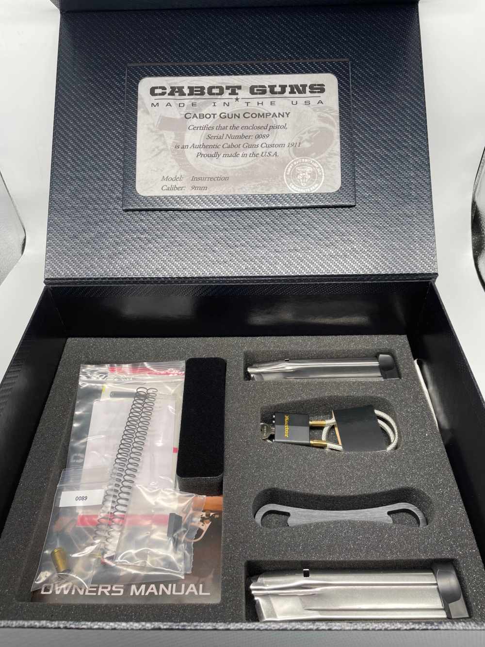 Cabot Guns Insurrection, #89 of 100, 9MM S.A.Pistol, Surefire, RMO6 Sight-img-9