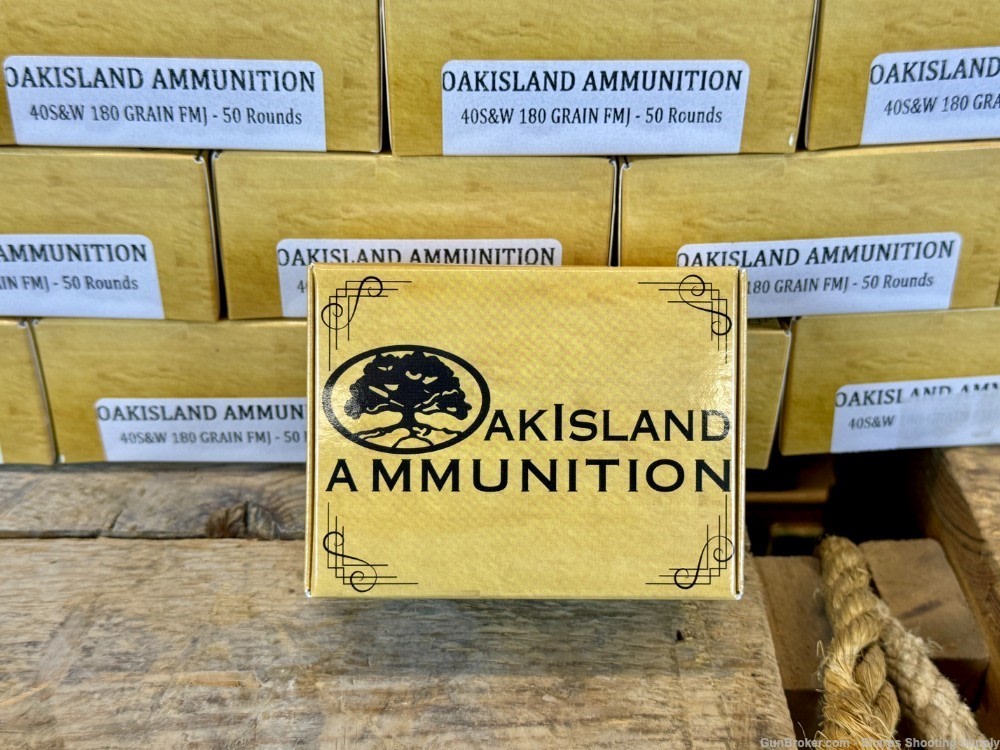 Oak Island Ammo 40 S&W 180gr REMAN 1000 Rounds-img-1