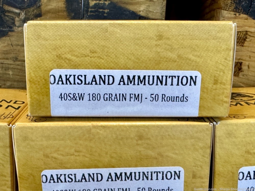 Oak Island Ammo 40 S&W 180gr REMAN 1000 Rounds-img-2