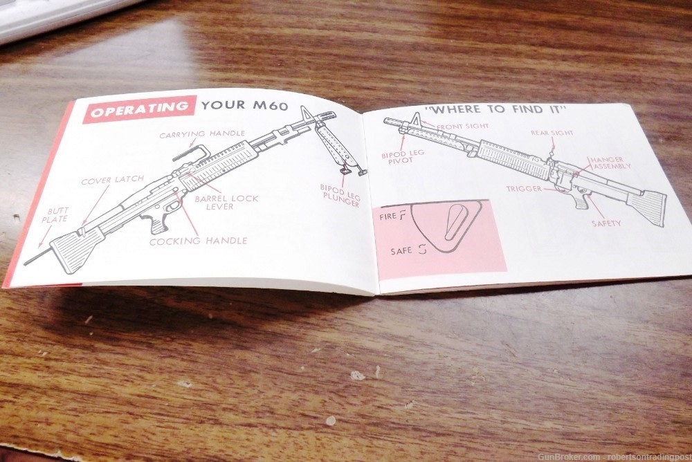 Historic Oct 1970 US Army TM910022410 Manual for M 60 Westmoreland Marked-img-3