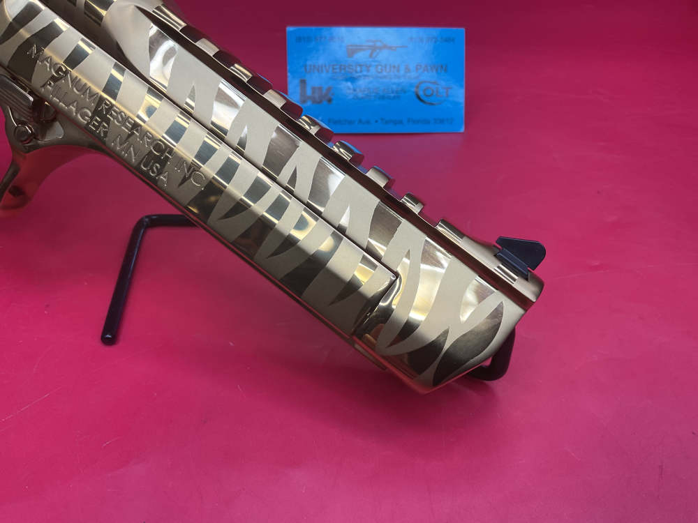 Magnum Research Desert Eagle Mark XIX L6 44 Mag Gold Tiger Stripes 6"-img-22