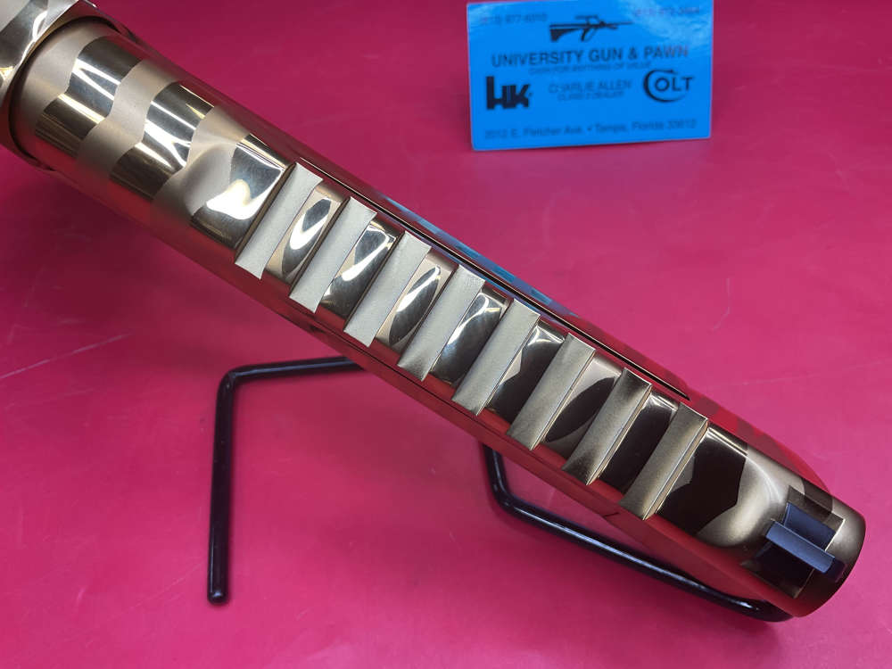 Magnum Research Desert Eagle Mark XIX L6 44 Mag Gold Tiger Stripes 6"-img-15