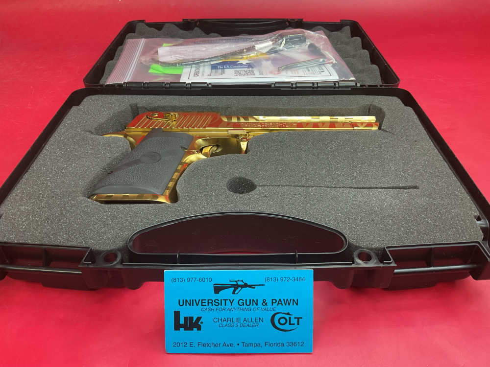 Magnum Research Desert Eagle Mark XIX L6 44 Mag Gold Tiger Stripes 6"-img-32