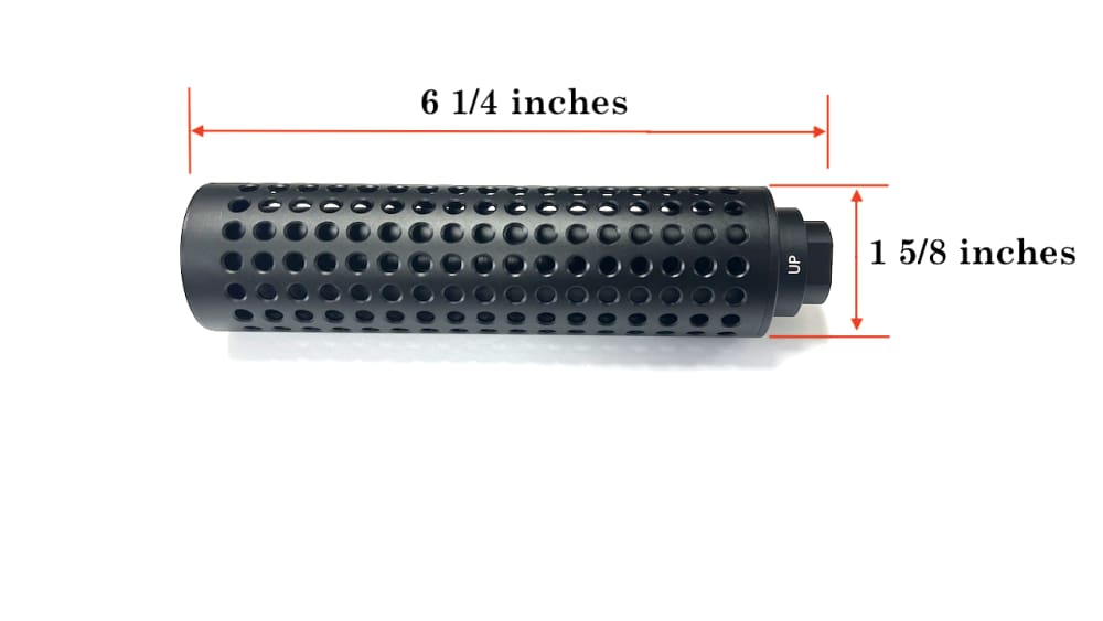 5x8/24 thread AR10/ .308 6.5 Creedmoor Fake suppressor corn cob 6 inches-img-1