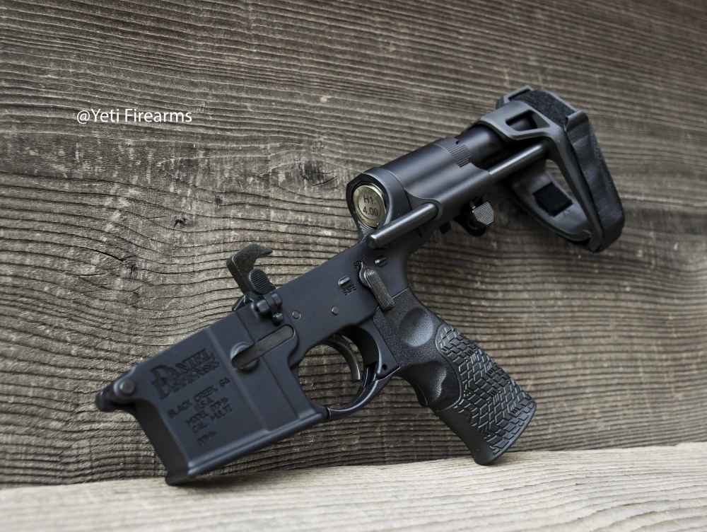 Daniel Defense DDM4 PDW AR-15 Pistol Lower W/ Maxim Brace 5.56 300 Blackout-img-2