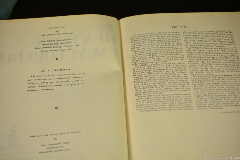 THE HUNTER'S ENCYCLOPEDIA 4th Edition 1954-img-3
