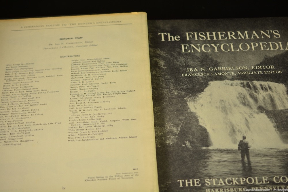 THE FISHERMAN'S ENCYCLOPEDIA 1954 1st Edition-img-2