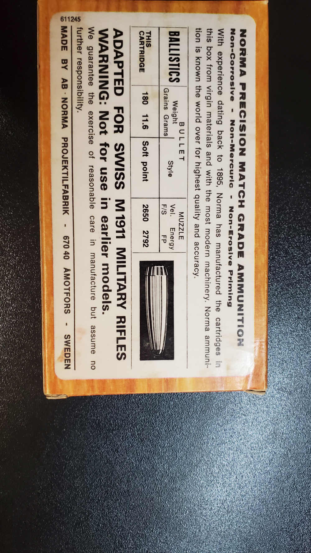Norma 7.5×55 Swiss Ammunition – 180 Grain Soft Point Boat-Tail – 20 Rounds-img-4