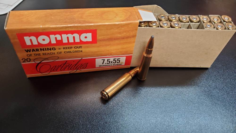 Norma 7.5×55 Swiss Ammunition – 180 Grain Soft Point Boat-Tail – 20 Rounds-img-3
