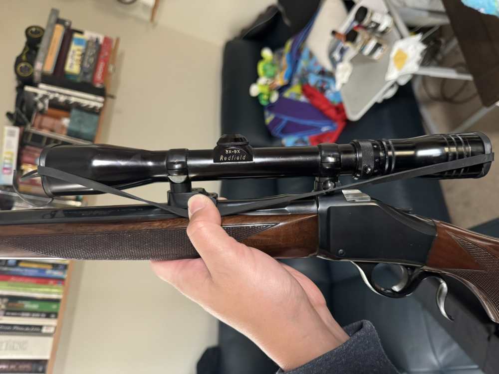 Browning Arms Company B-78 Rifle 6mm Rem 1975 and Redfield Scope-img-5