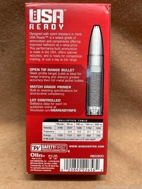 WINCHESTER 300 BLK 125 GR OPEN TIP 20 ROUND BOX-img-2