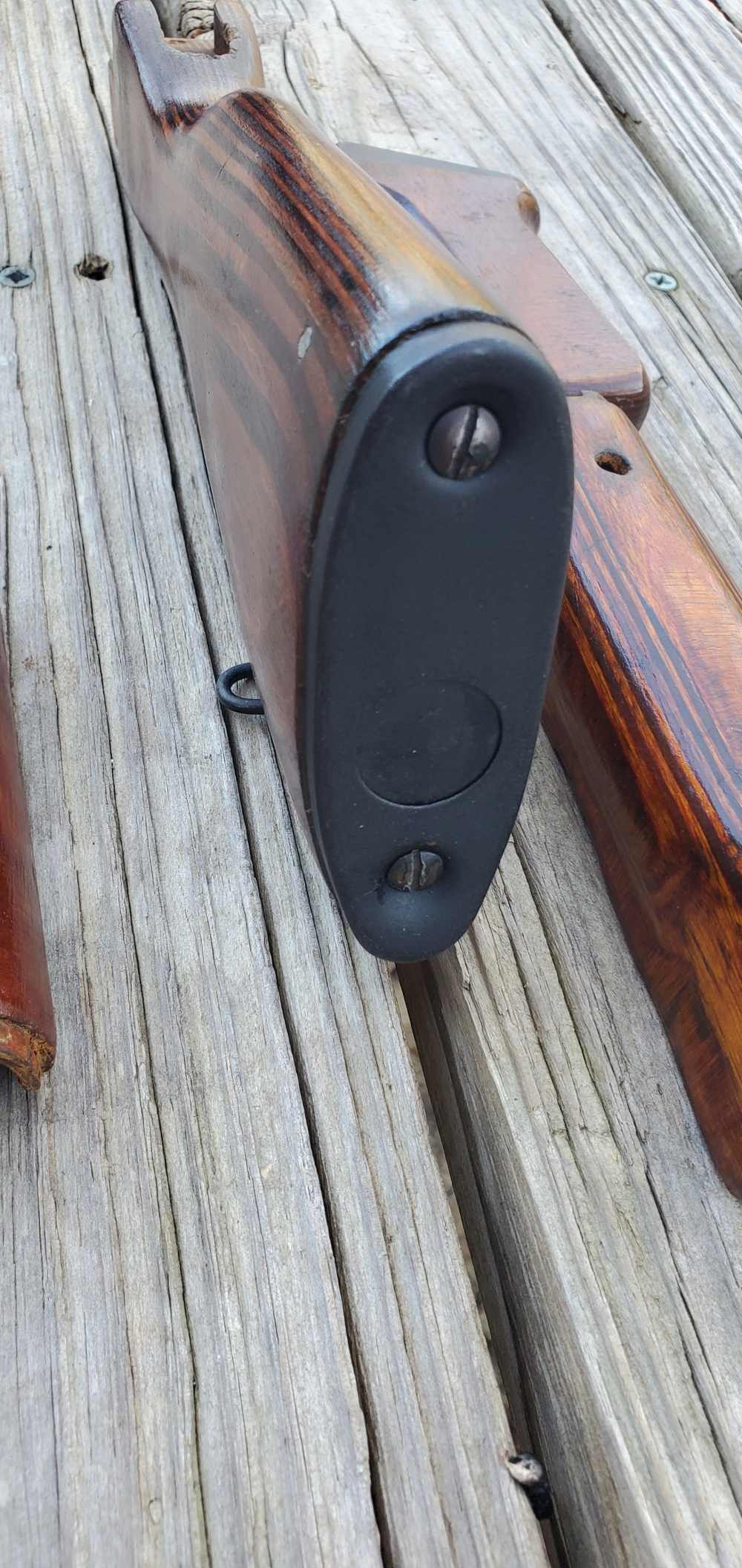 Beautiful Russian Red AK AK47 AK74 wood Stock Set-img-4