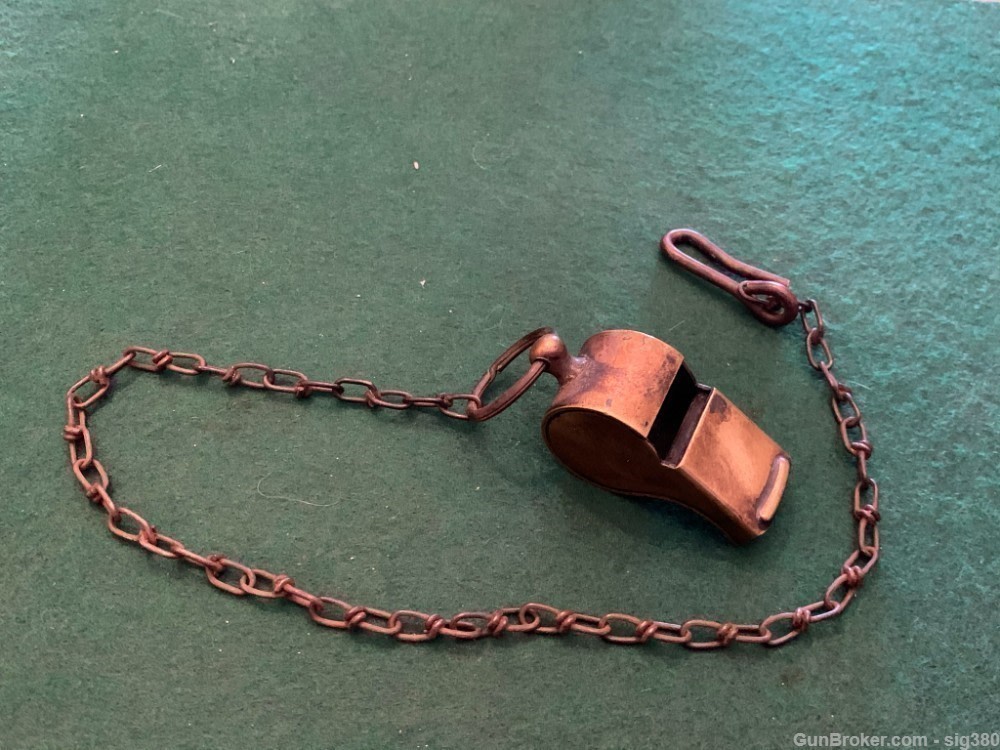 ANTIQUE BRASS POLICE WHISTLE-img-0