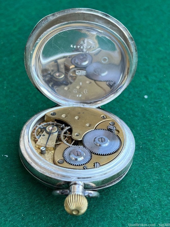 ANTIQUE OMEGA S18 STERLING SILVER POCKET WATCH-img-5