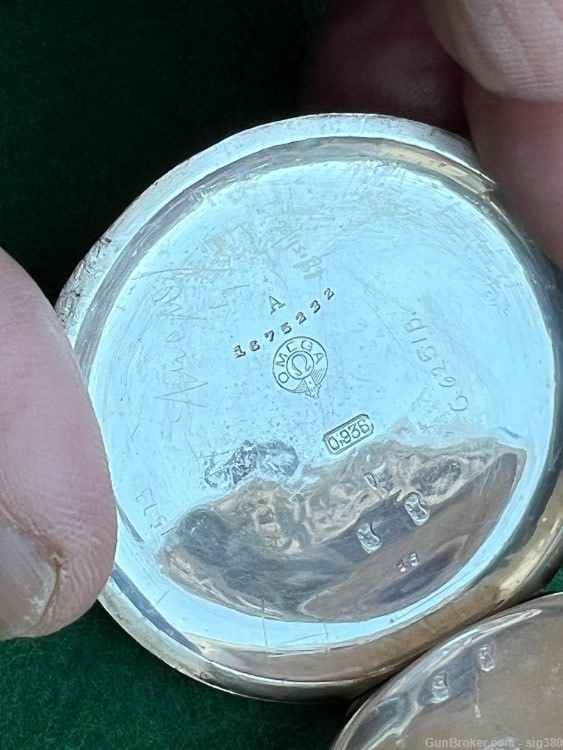 ANTIQUE OMEGA S18 STERLING SILVER POCKET WATCH-img-4