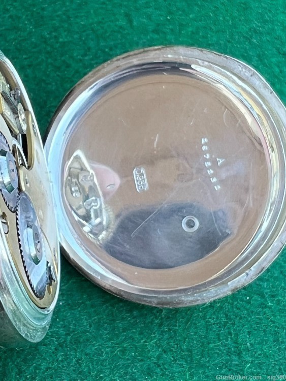 ANTIQUE OMEGA S18 STERLING SILVER POCKET WATCH-img-6
