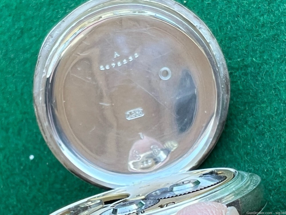 ANTIQUE OMEGA S18 STERLING SILVER POCKET WATCH-img-7