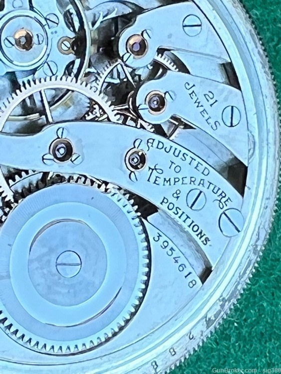 ANTIQUE BURLINGTON ILLINOIS 1921 S16 21J RR POCKET WATCH-img-8