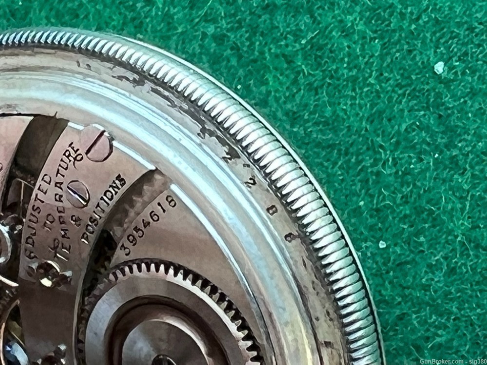 ANTIQUE BURLINGTON ILLINOIS 1921 S16 21J RR POCKET WATCH-img-9