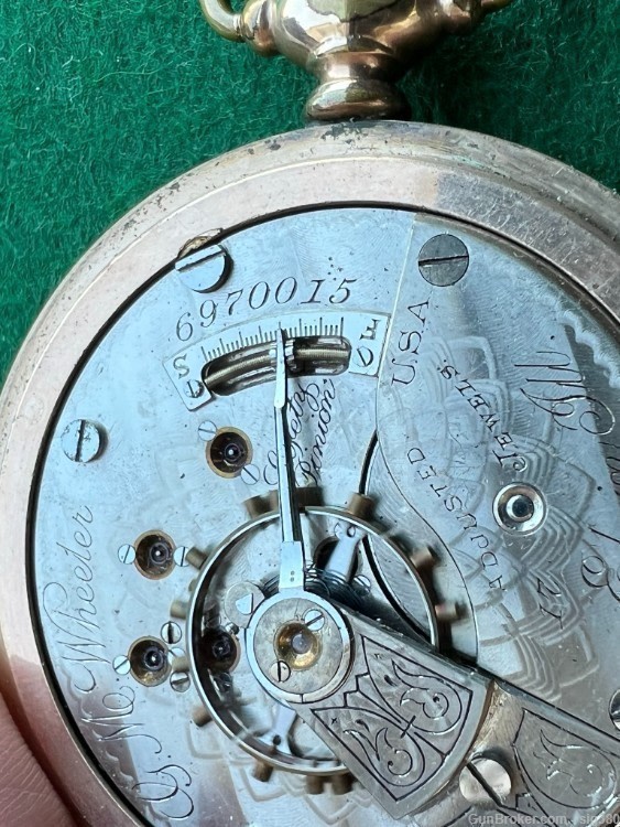 ANTIQUE ELGIN 1897 S18 POCKET WATCH-img-9