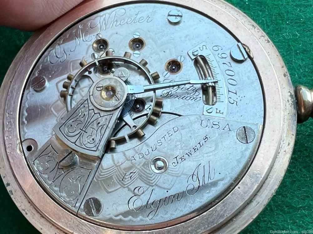 ANTIQUE ELGIN 1897 S18 POCKET WATCH-img-8