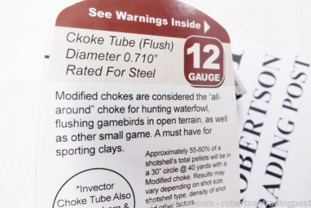 H&R 12 gauge Browning Invector Mossberg Accu Choke 72941 .7095 Modified SS-img-6