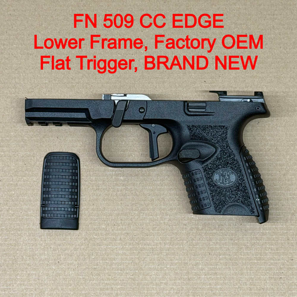 FN 509 CC Edge Lower Frame Assembly – OEM Polymer Frame Black Gray – NEW-img-0